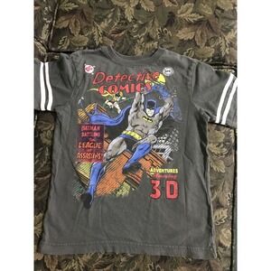 DC Comics Batman T-Shirt Gray Boy's Size 7 RN# 77272